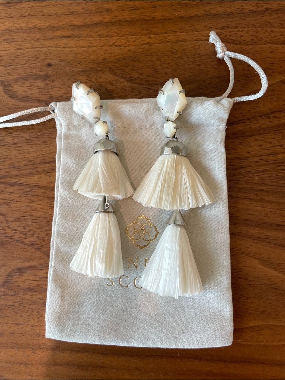 Kendra Scott Denise Ivory Tassel Drop Earrings